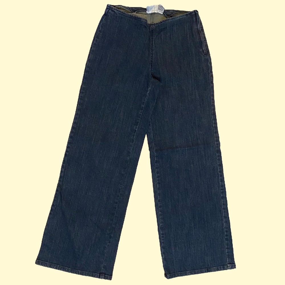 🌸 Vintage Y2K High Waisted Wide Leg Jeans